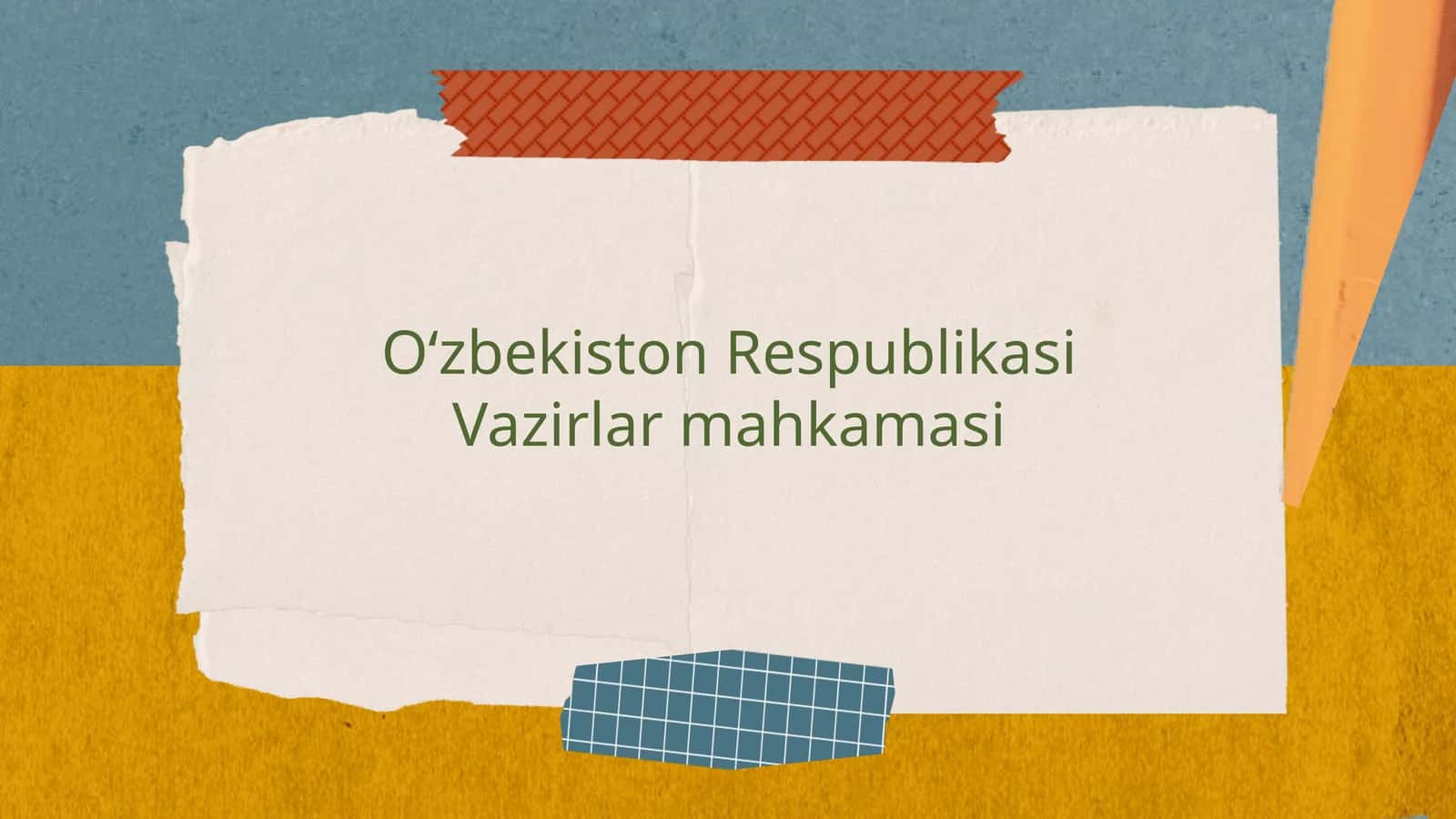 Oʻzbekiston Respublikasi Vazirlar mahkamasi 1