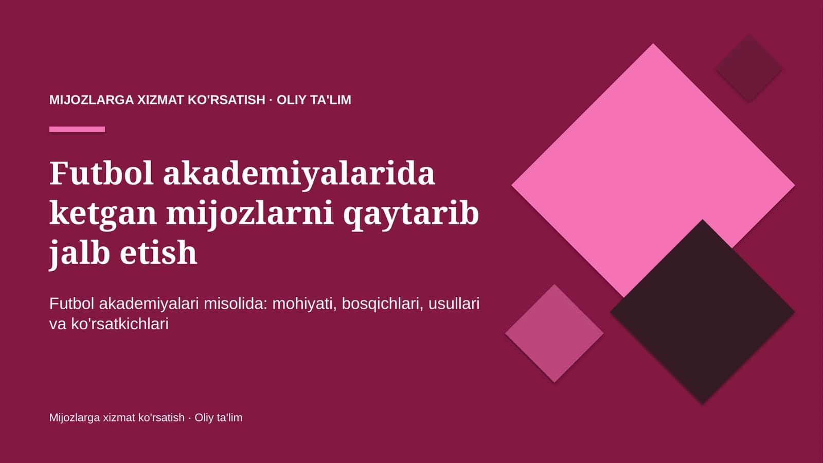 futbol akademiyalarida ketgan mijozlarni qaytarib jalb etish 7123 1