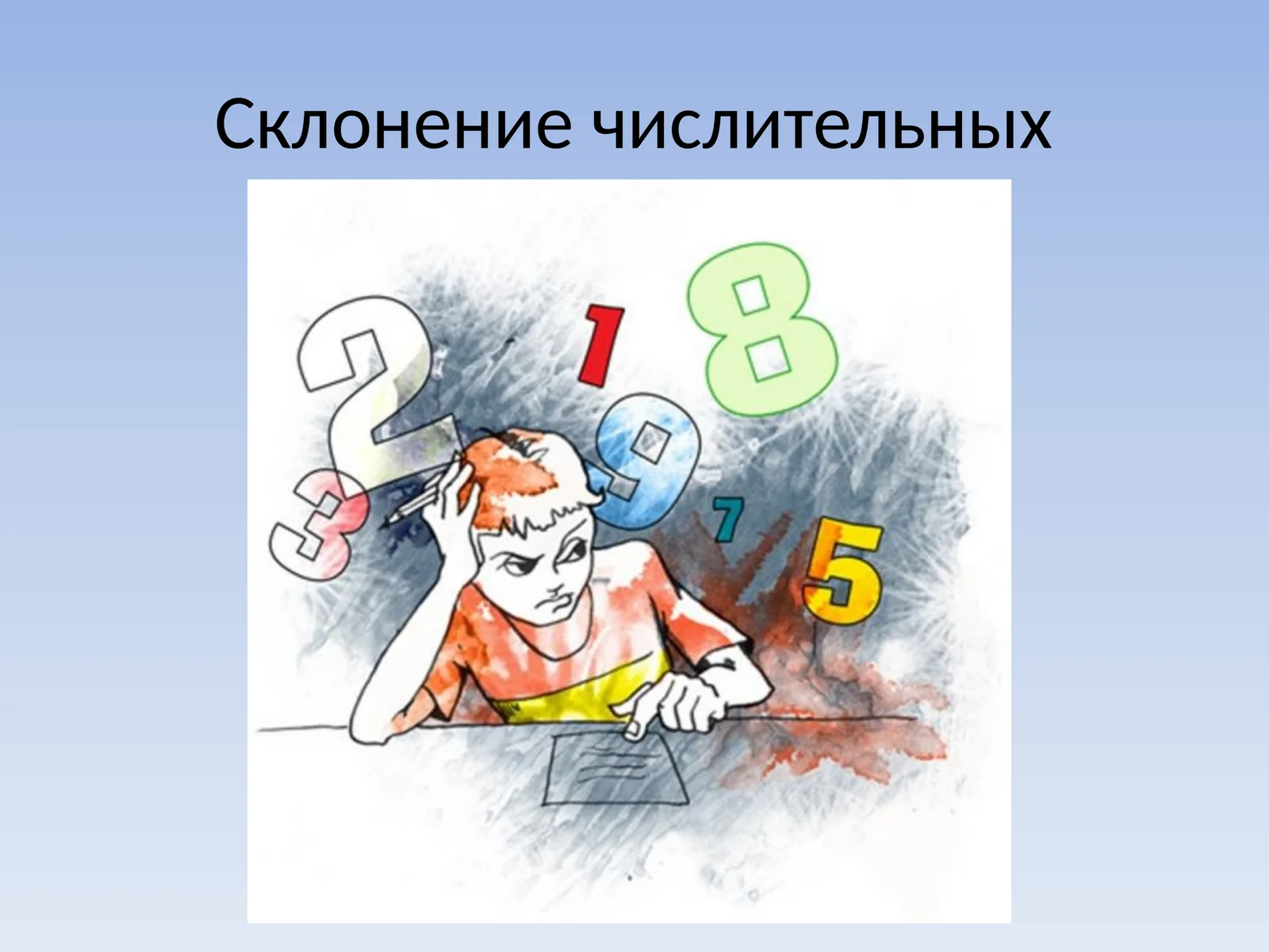 Имя числительное – часть речи, которая обозначает количество и порядок предметов при счёте 1