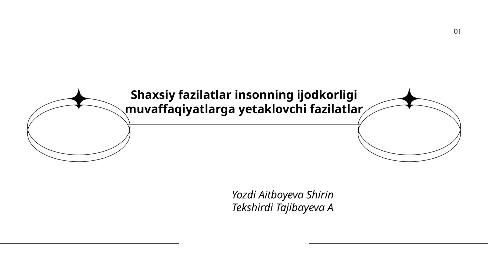 O'zini anglash 1