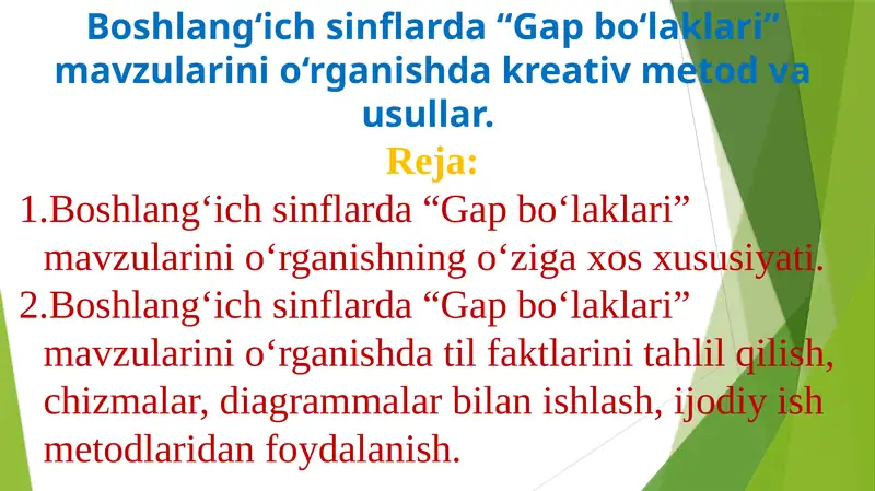 Gap Bo‘laklari 1