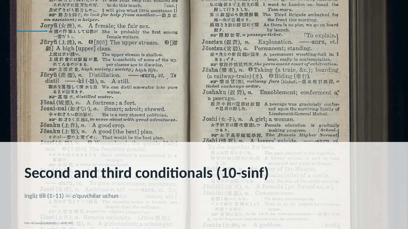 Second and third conditionals (10-sinf) 3