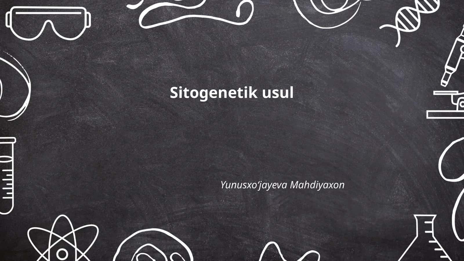 Sitogenetik usul 1
