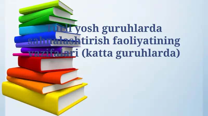 Katta yoshdagi guruhlarda sahnalashtirish vazifalari 1