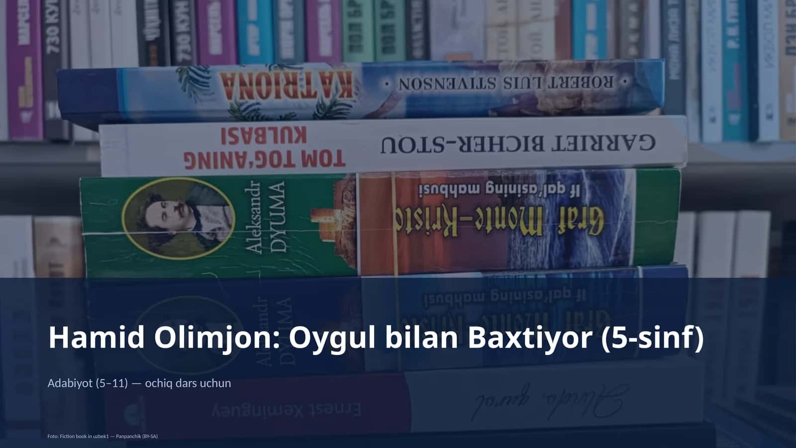 Adabiyot (5–11) — ochiq dars uchun 1