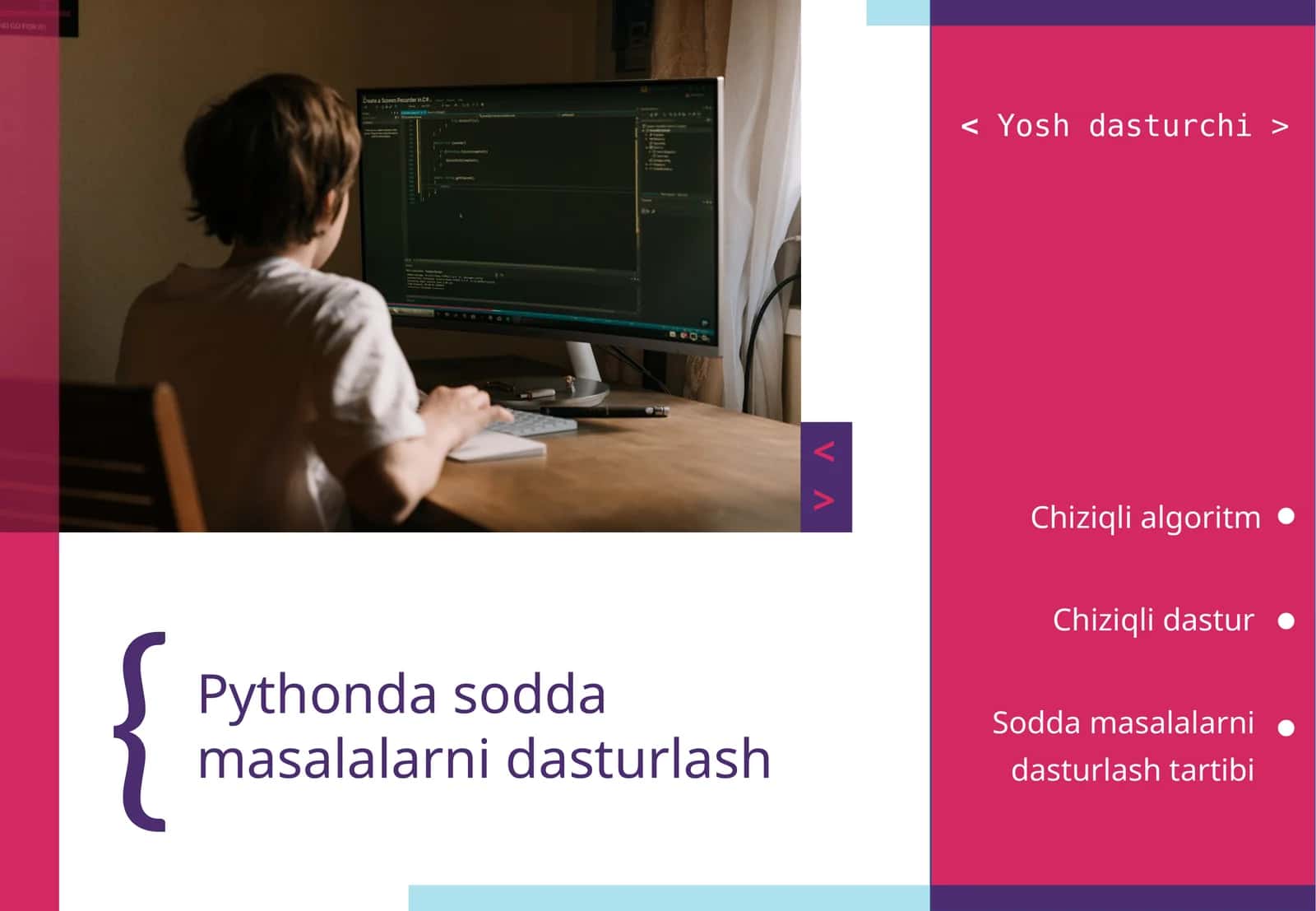 Pythonda sodda masalalarni dasturlash 1