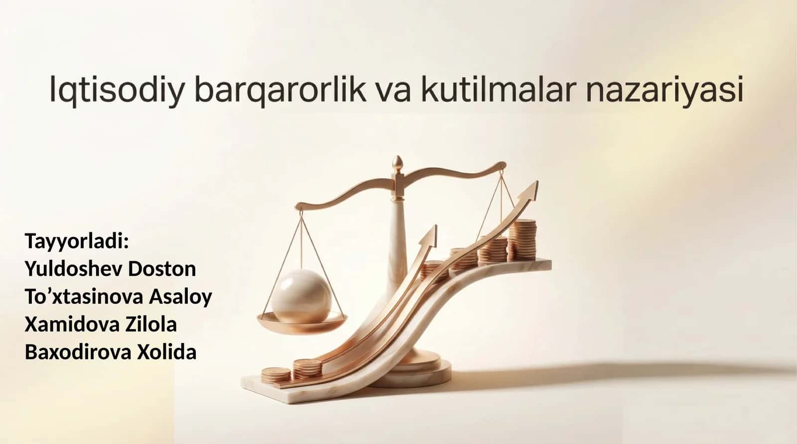 Iqtisodiy barqarorlik va kutilmalar nazariyasi 1