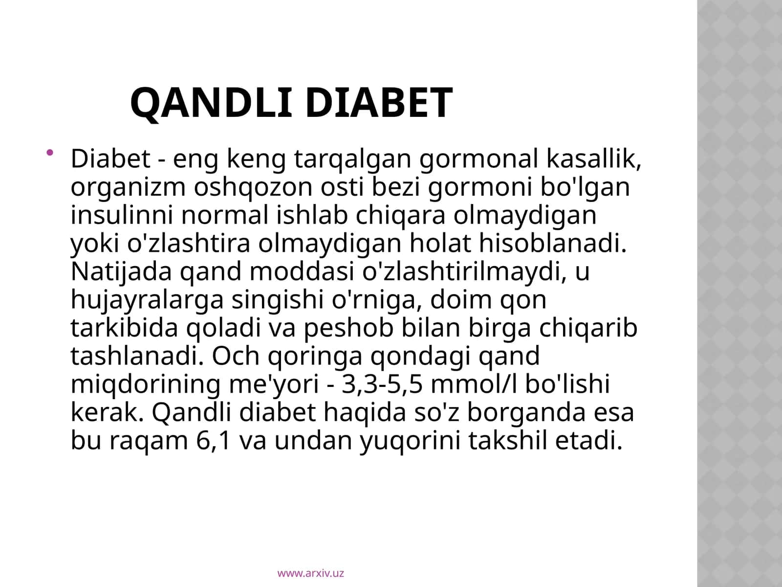 Qandlidiabet 1