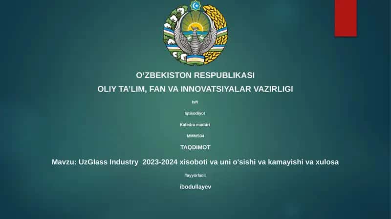 UzGlass Industry 2023-2024 xisoboti 1