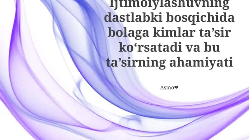 Erta Bolalik Rivojlanishi: Oila Ta'sirining Ahamiyati 1