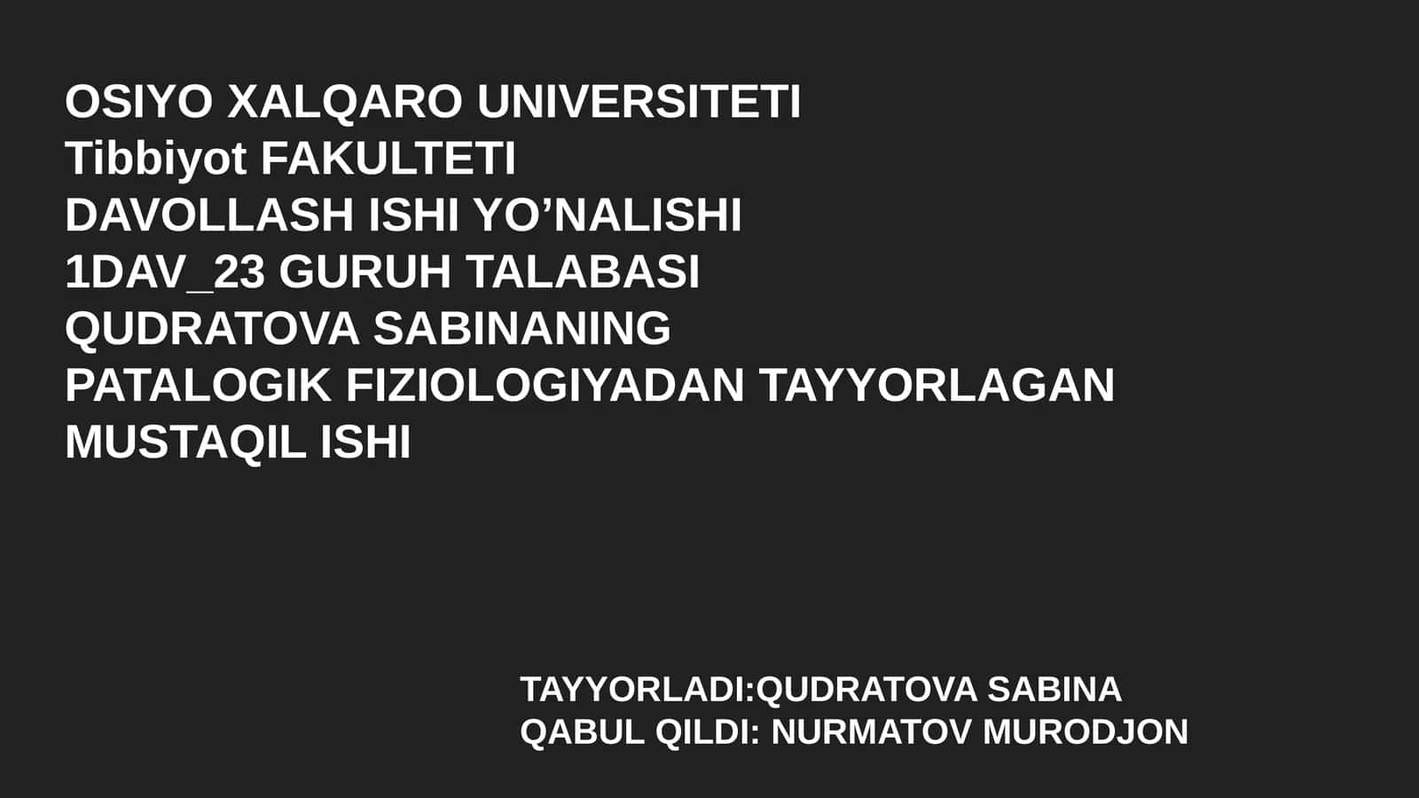 Taloqning tug'ma anomaliyalari va o'smalari Timusning rivojlanish buzilishlari, 1