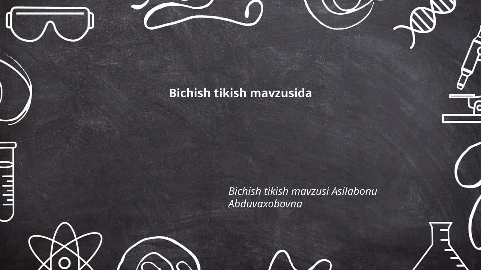 Tikuv mashinasining tuzilishi va parvarishi 1