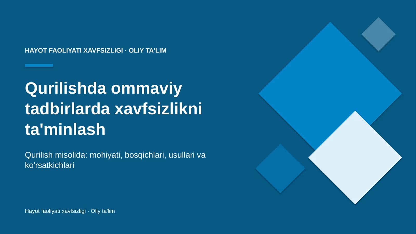 qurilishda ommaviy tadbirlarda xavfsizlikni ta'minlash 2158 1