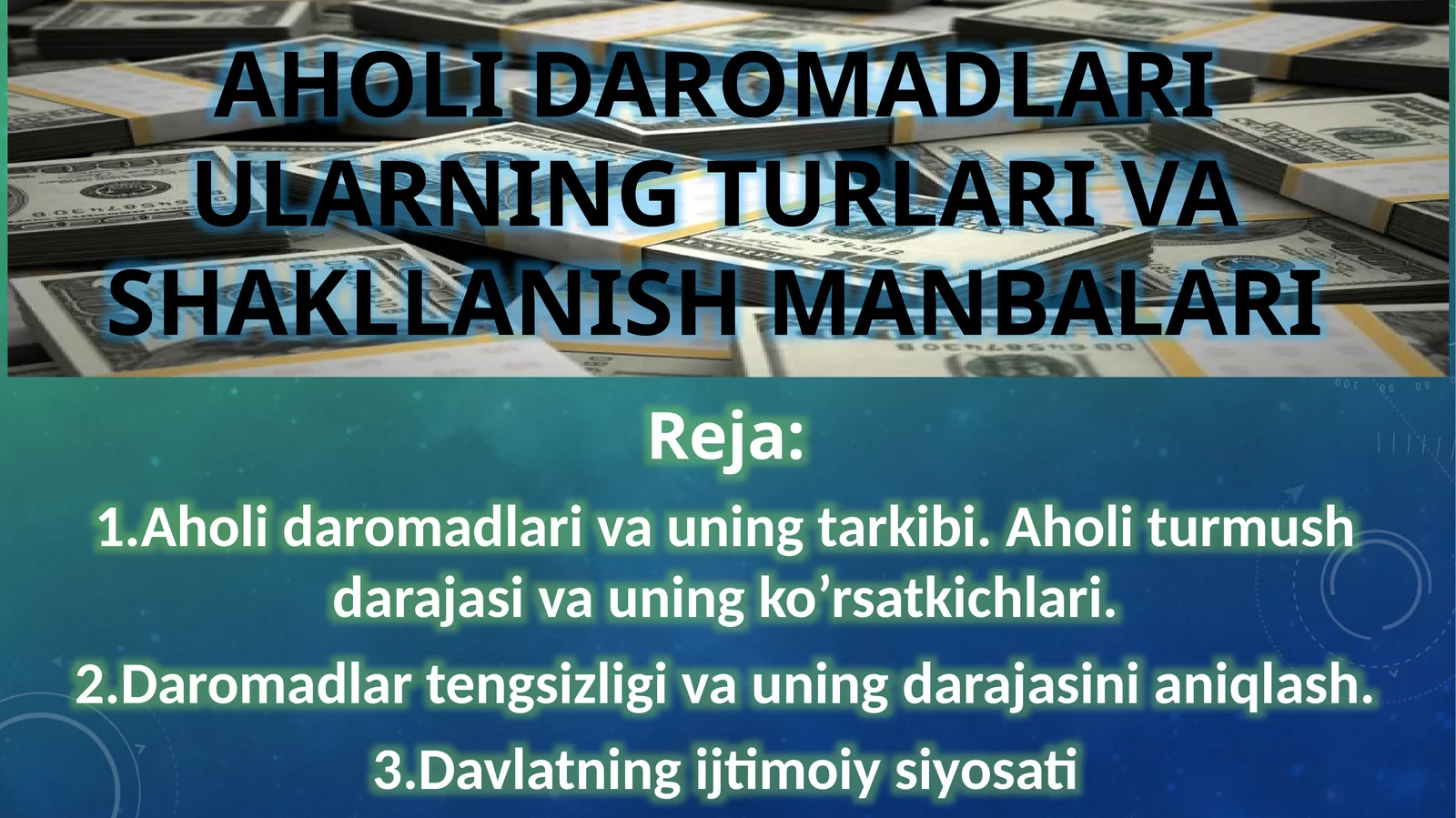 Aholidaromadlari va uning tarkibi 1