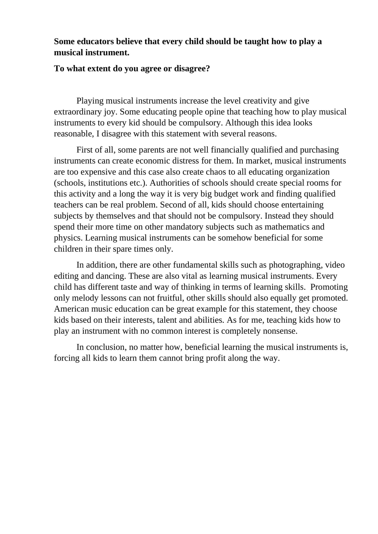 Teaching Children to Play Musical Instruments 1
