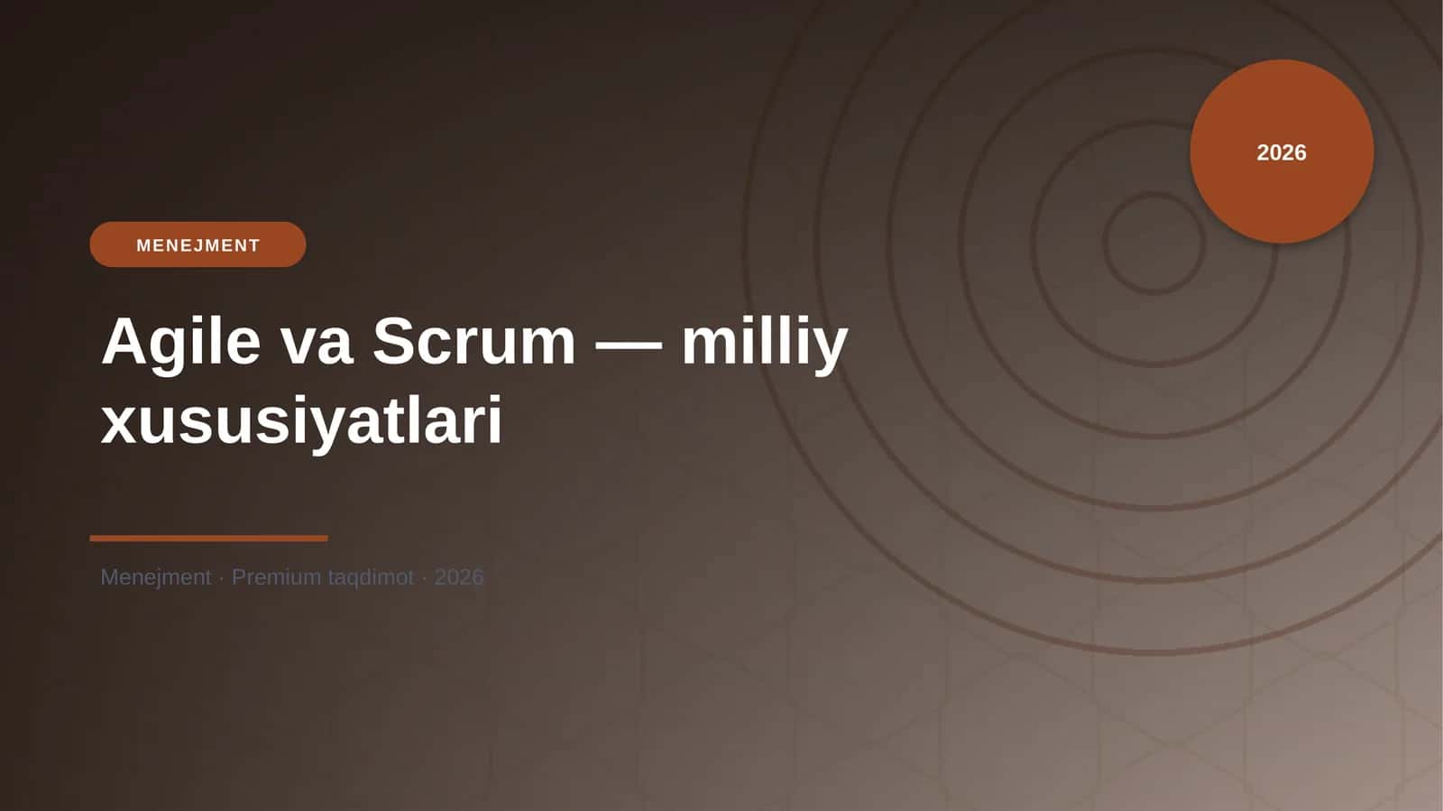 Agile va Scrum — milliy xususiyatlari 1