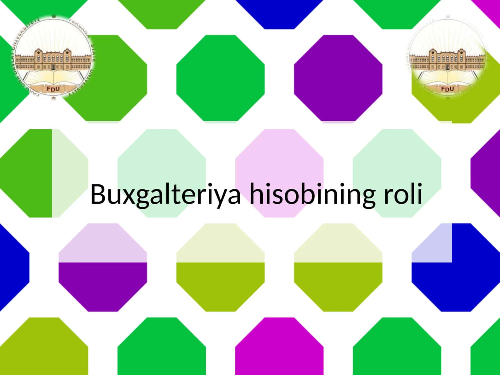 Buxgalteriyaning roli 1