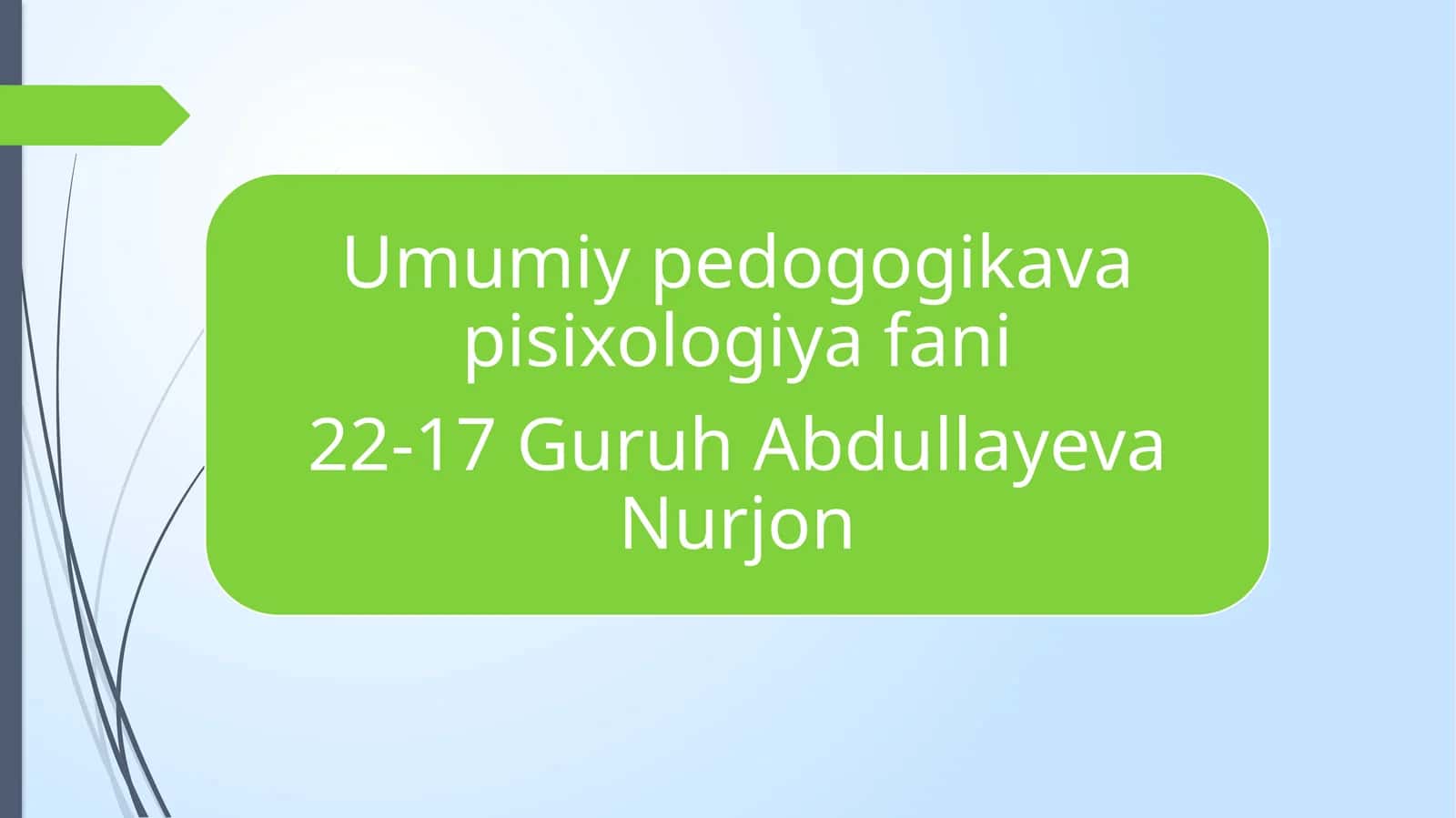 Ta'limni tashkil etishning noan'anaviy shakllari 1