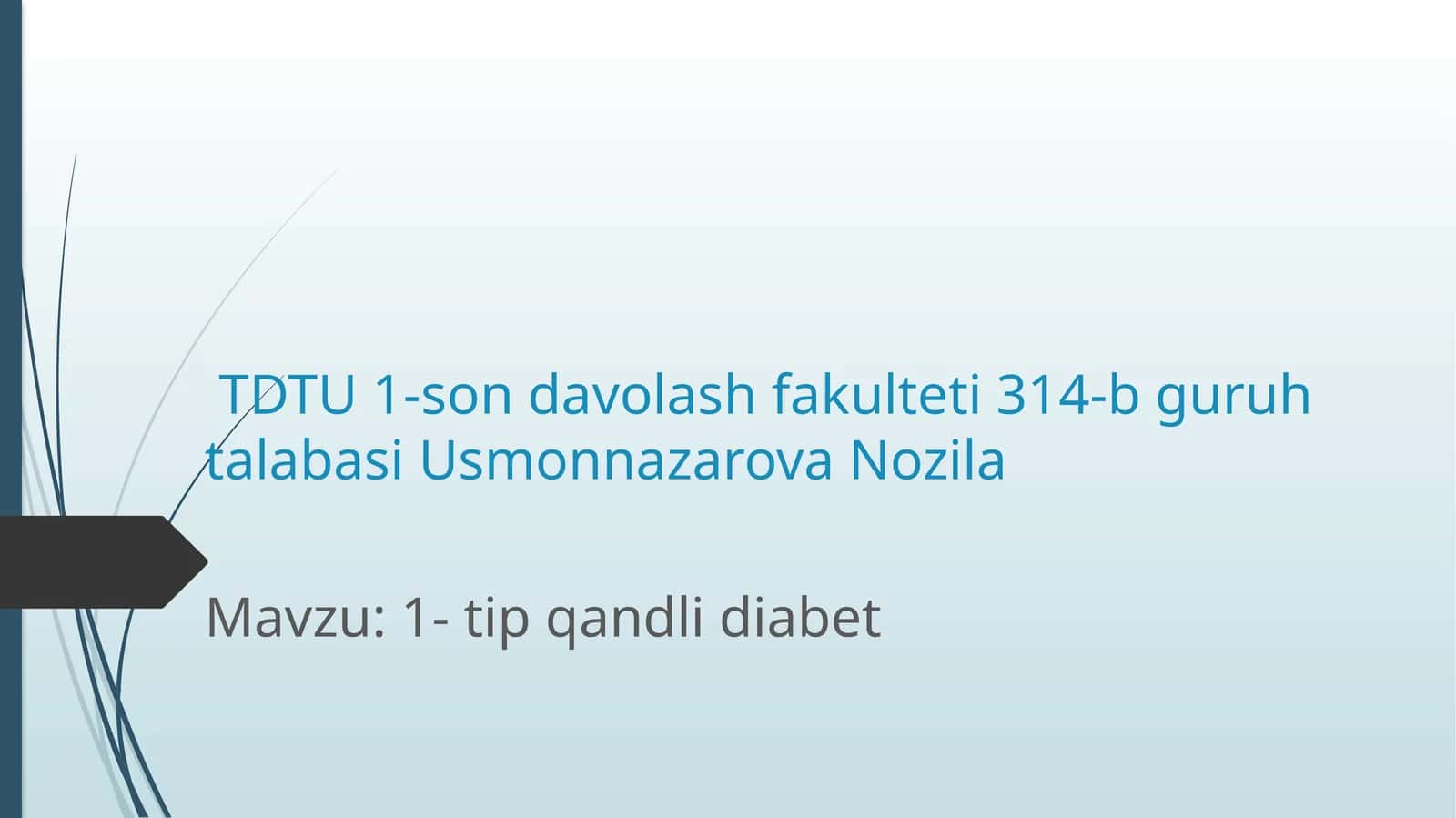 1- tip qandli diabet 1