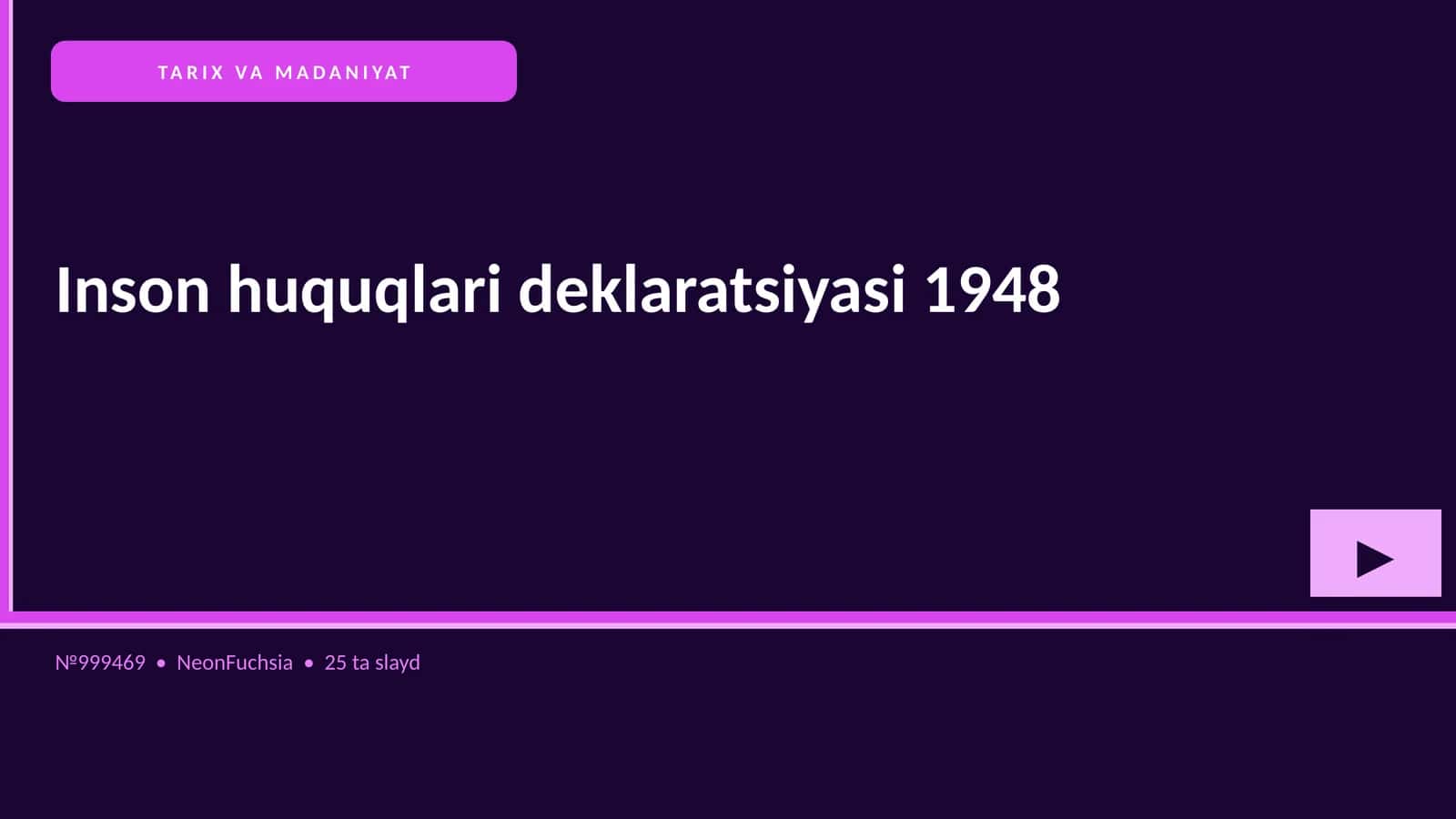 Inson huquqlari deklaratsiyasi 1948 1