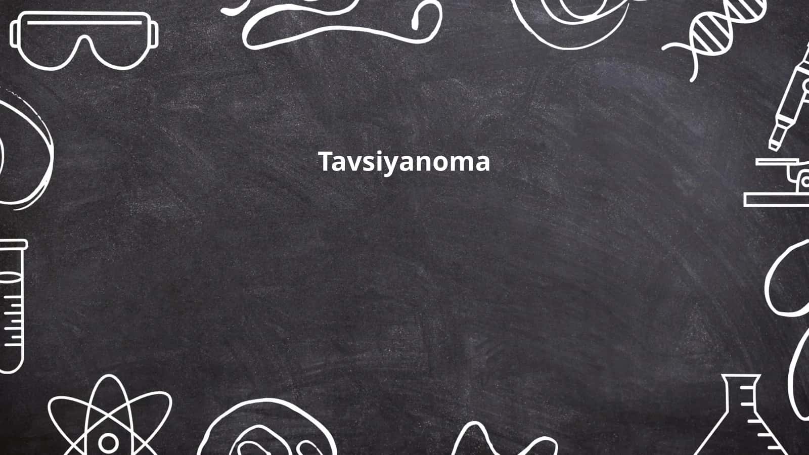 Tavsiyanoma 1