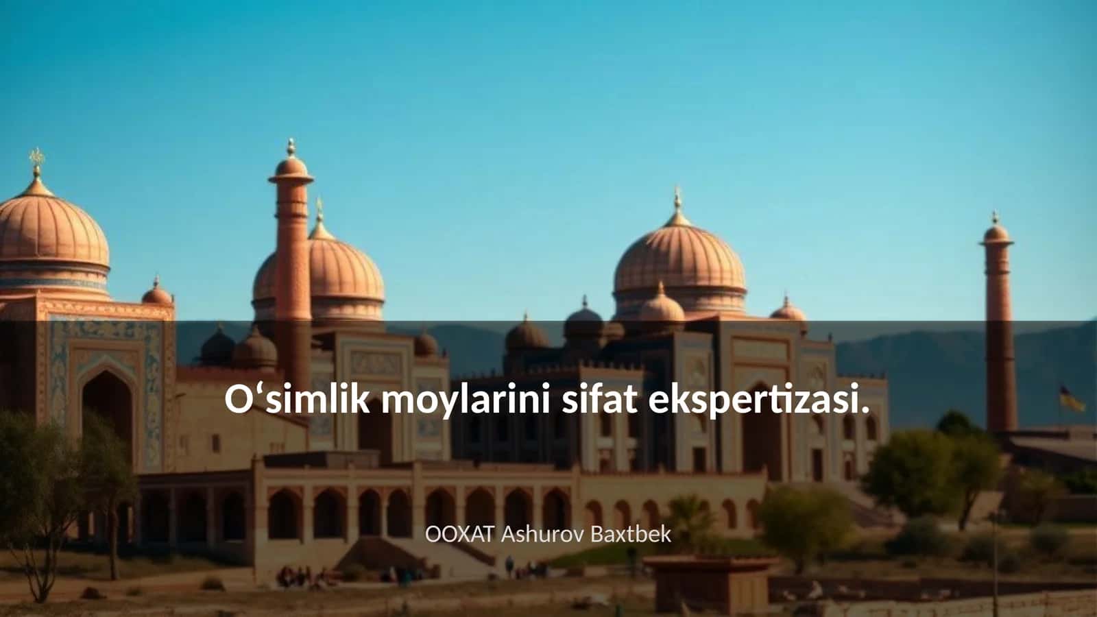 Oʻsimlik moylarini sifat ekspertizasi 1