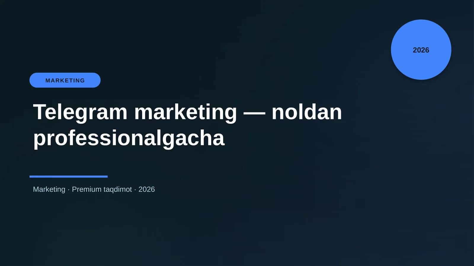 Telegram marketing — noldan professionalgacha 1
