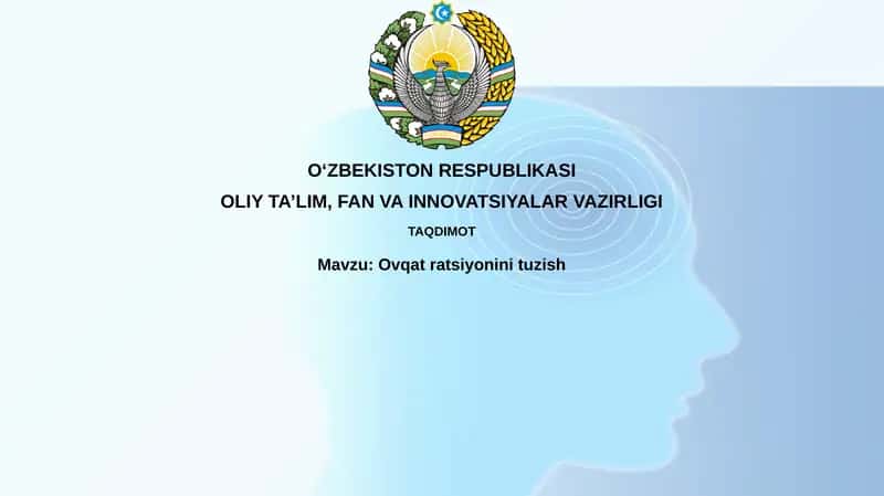 Ovqatratsiyoninituzish 1