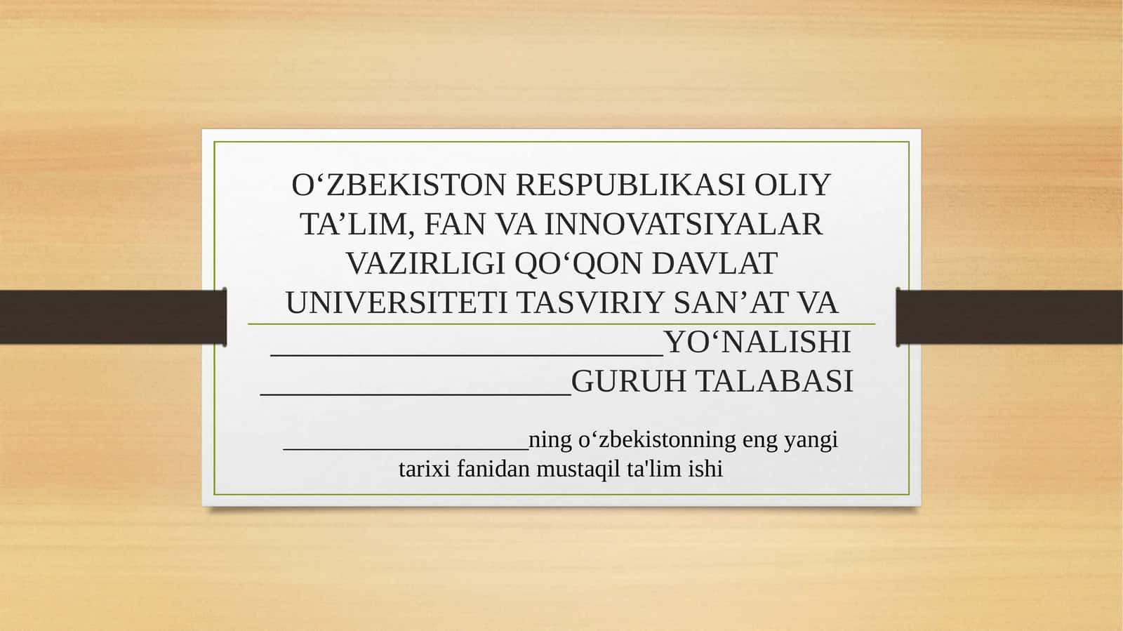Mustaqillik yillarida davlat taʼlimi 1