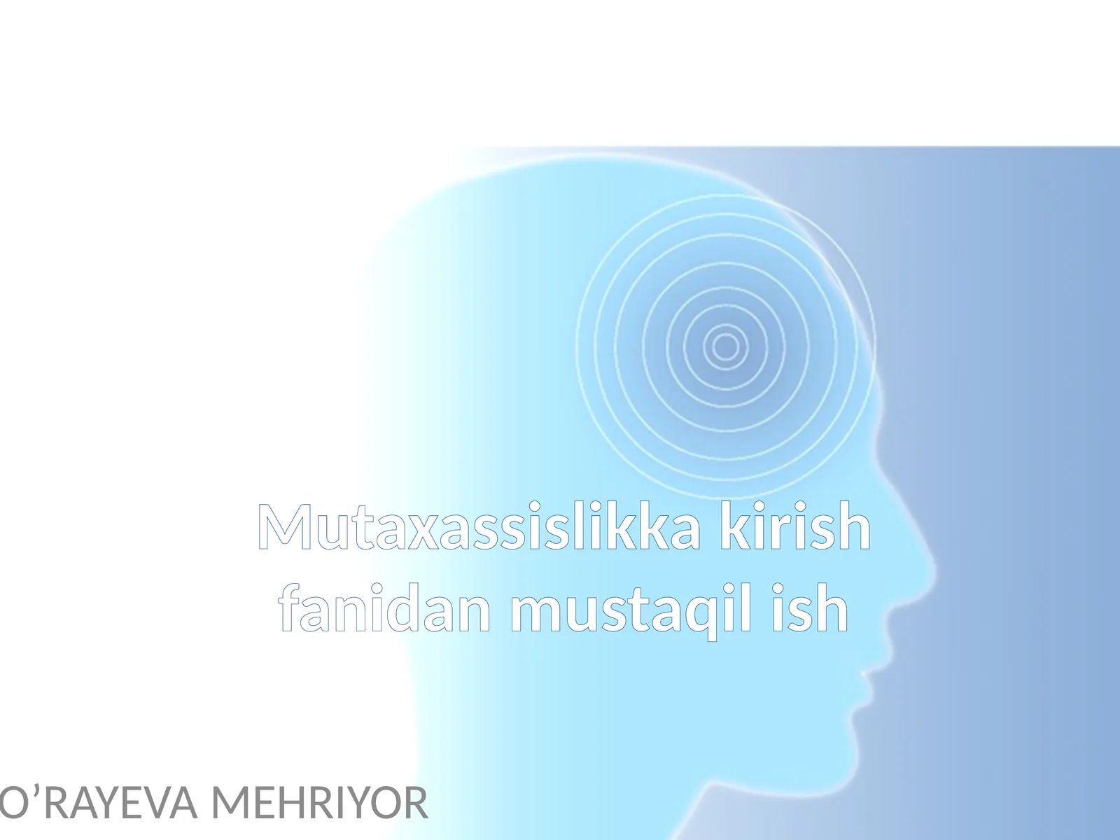 XOTIRANI KUCHAYTIRISH KO’Z OLDIGA KELTIRISH METODI 1