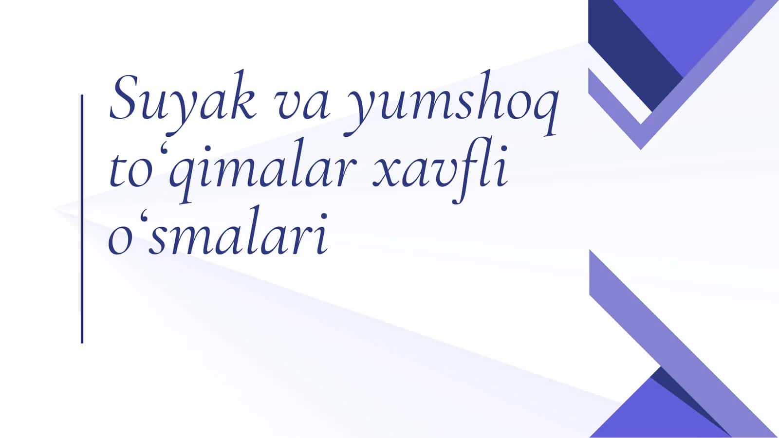 Suyakvayumshoqtoʻqimalarxavflioʻsmalari 1
