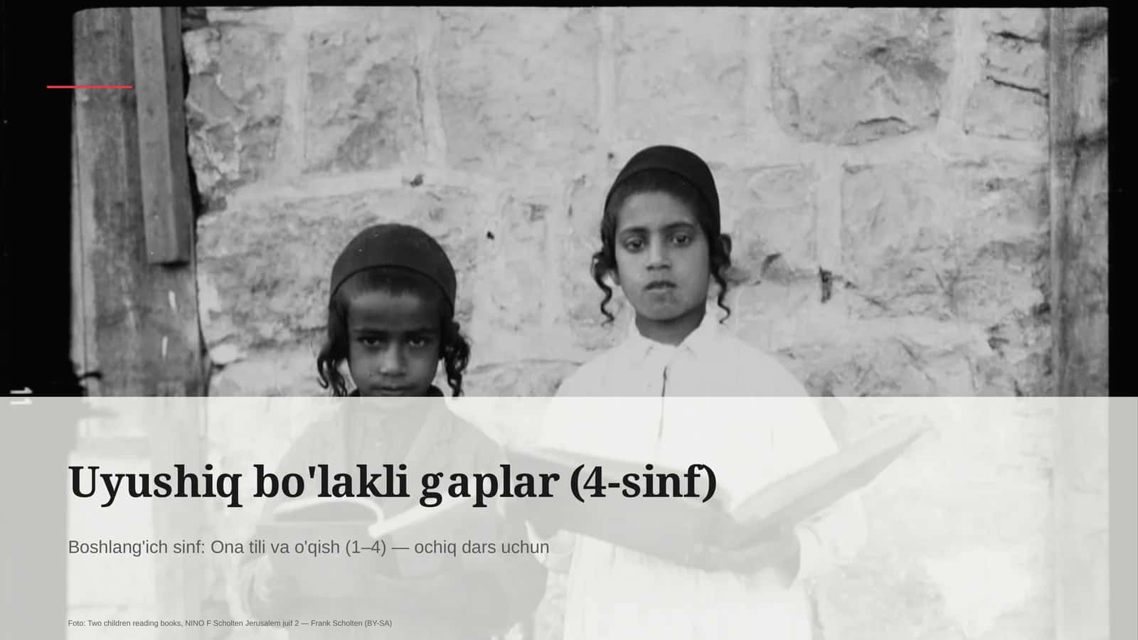 Uyushiq bo'lakli gaplar (4-sinf) 1