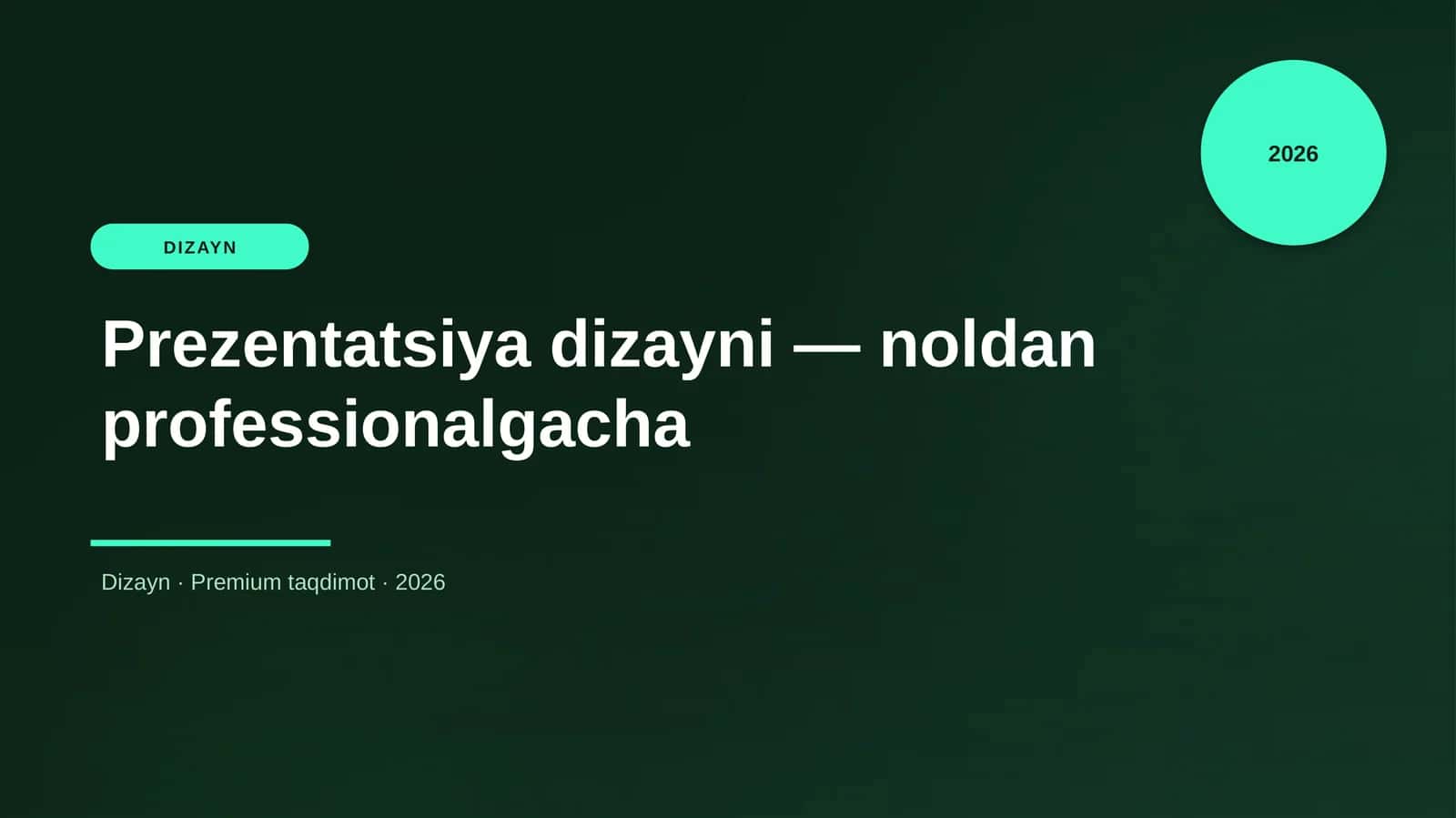 Prezentatsiya dizayni — noldan professionalgacha 1