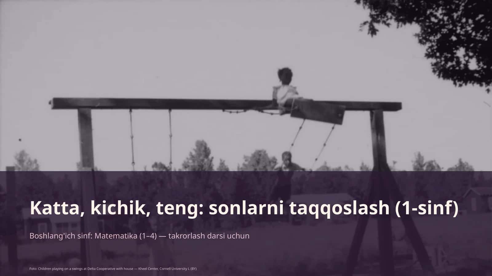 Boshlang'ich sinf: Matematika (1– 1