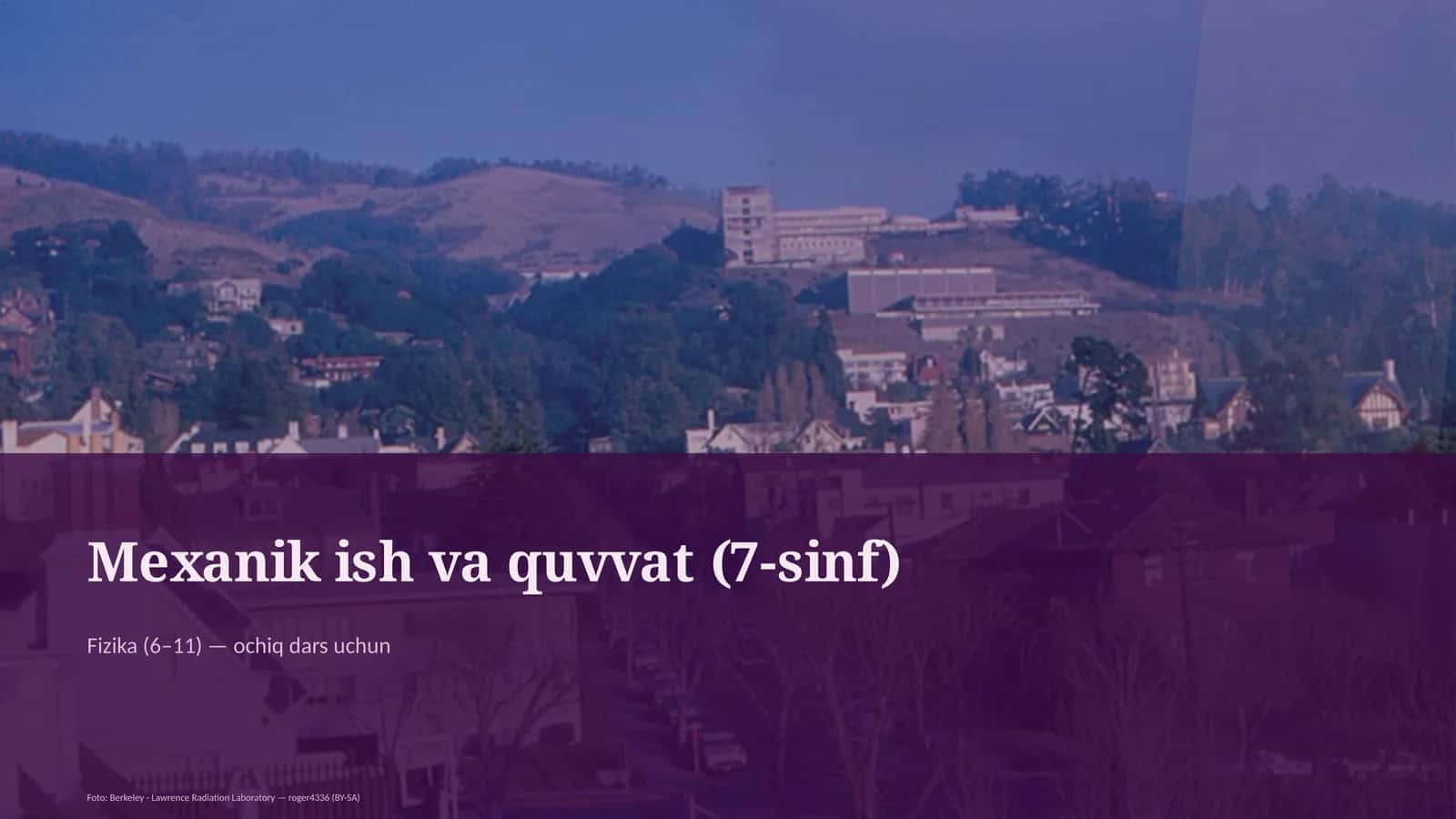 Mexanik ish va quvvat (7-sinf) 2