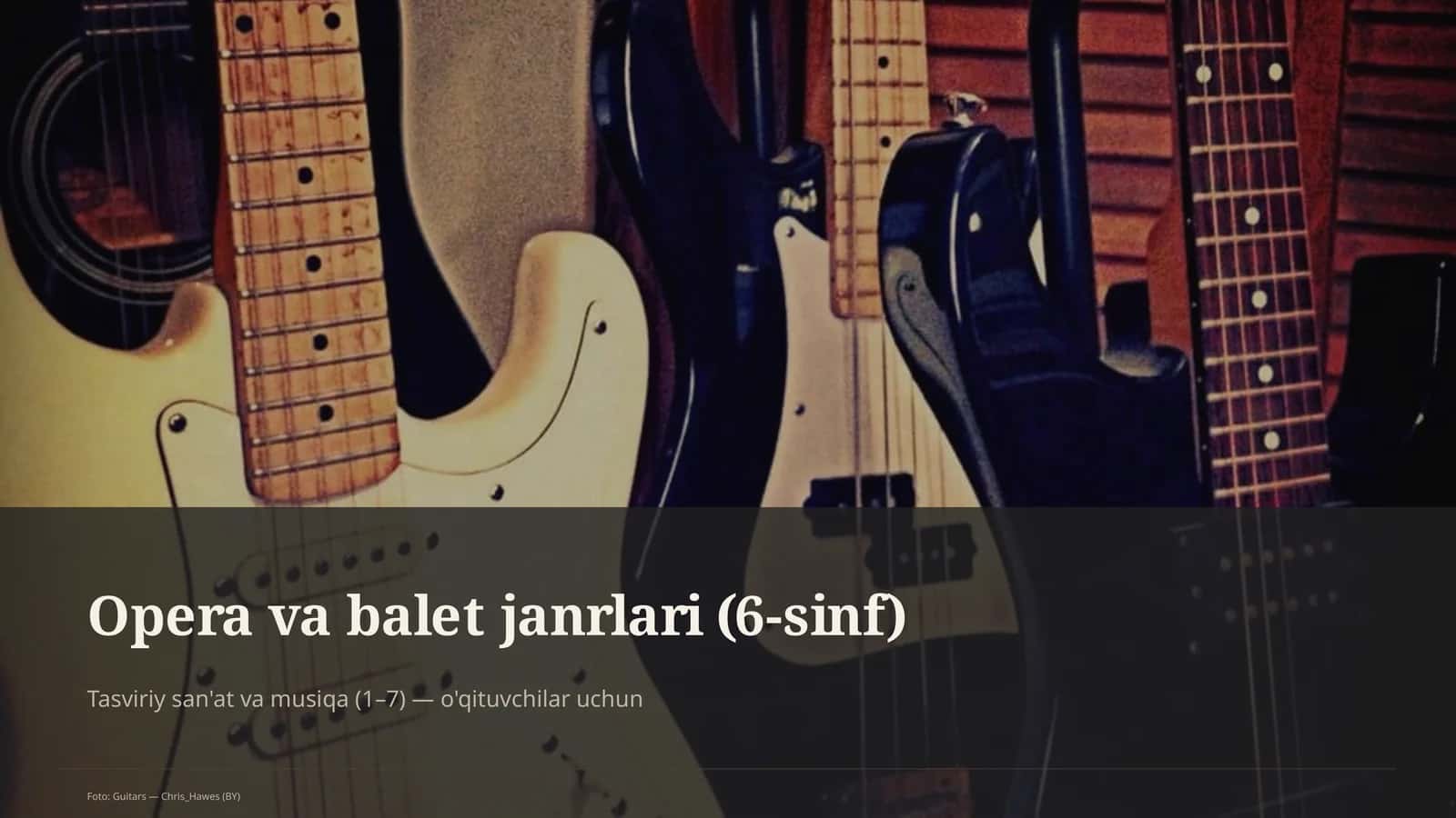 Tasviriy san'at va musiqa (1–7) — o'qituvchilar uchun 1