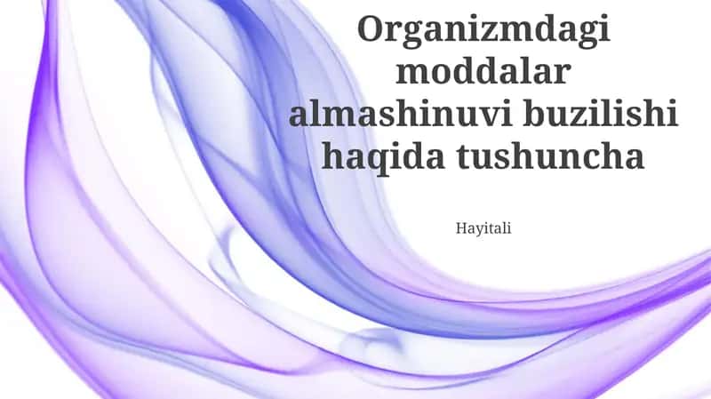Oqsil almashinuvi buzilishlari 1