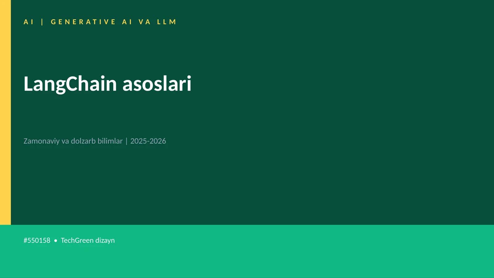 LangChain asoslari 1