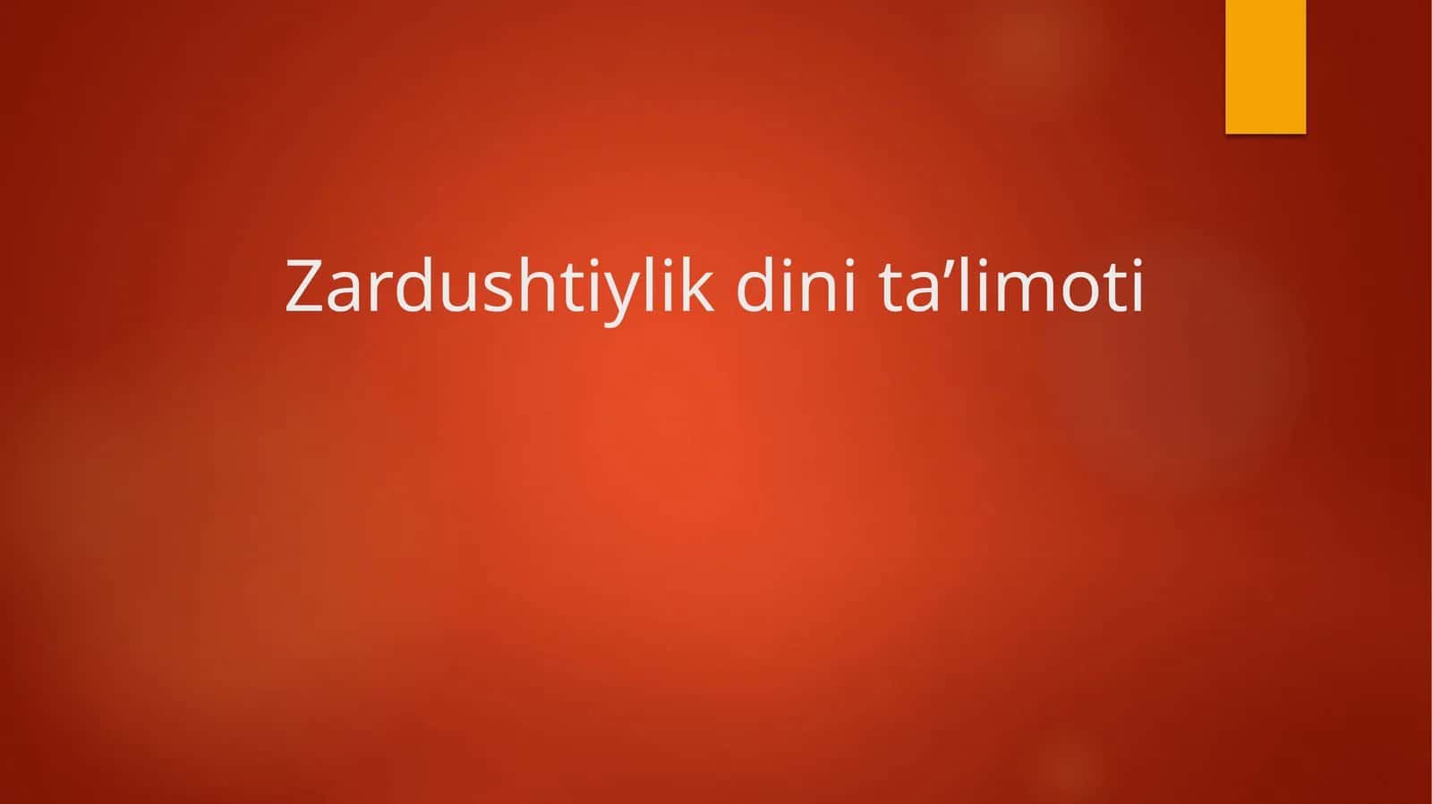 Zardushtiylikdinita’limoti 1