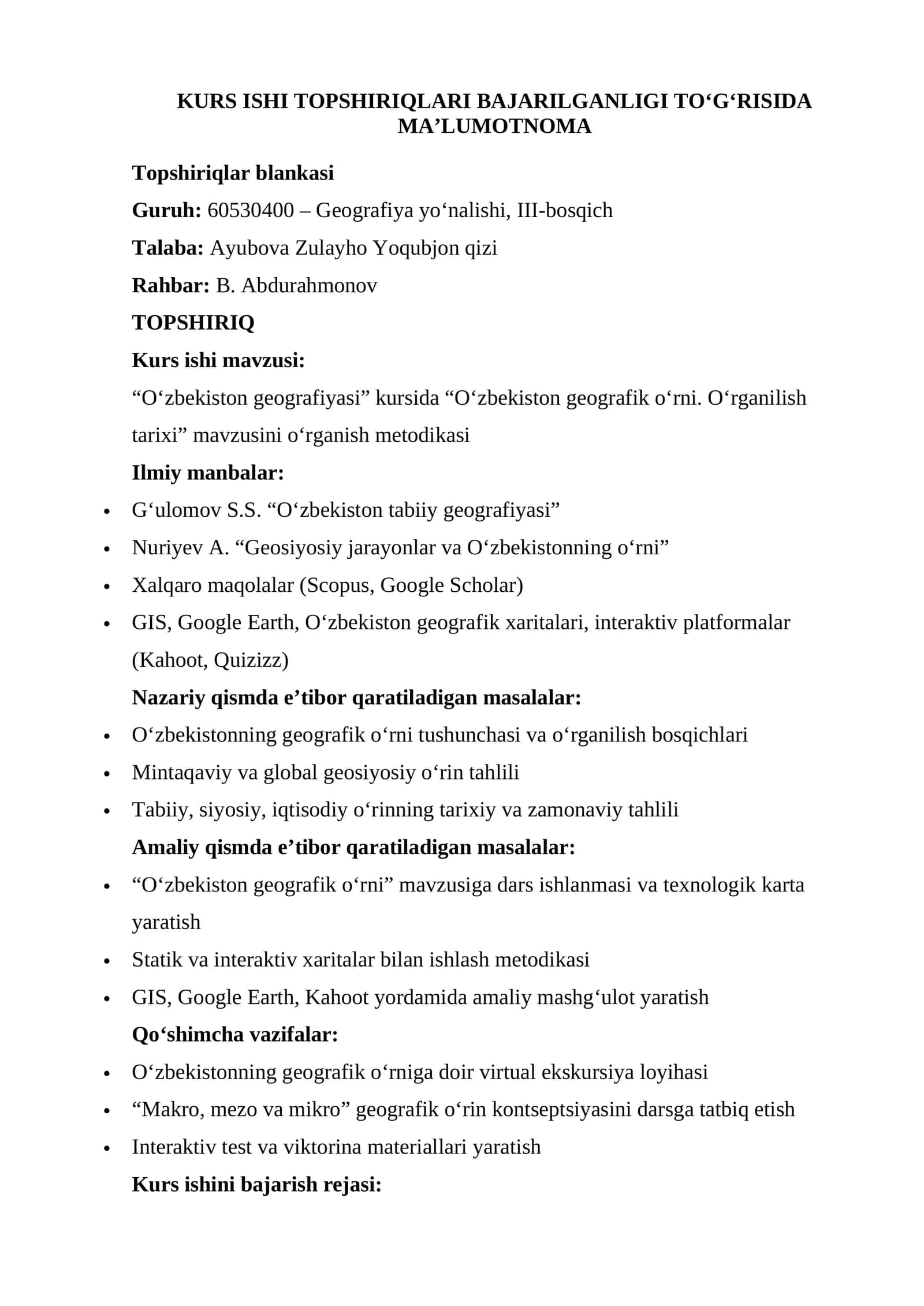 O‘zbekiston geografia kursi 1