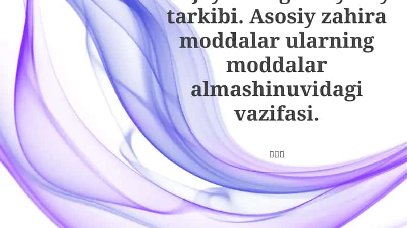 Hujayraning kimyoviy tarkibi 1