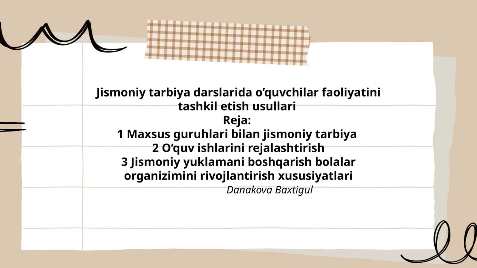 Jismoniy tarbiya darslarida o’quvchilar faoliyatini tashkil etish usullari 1