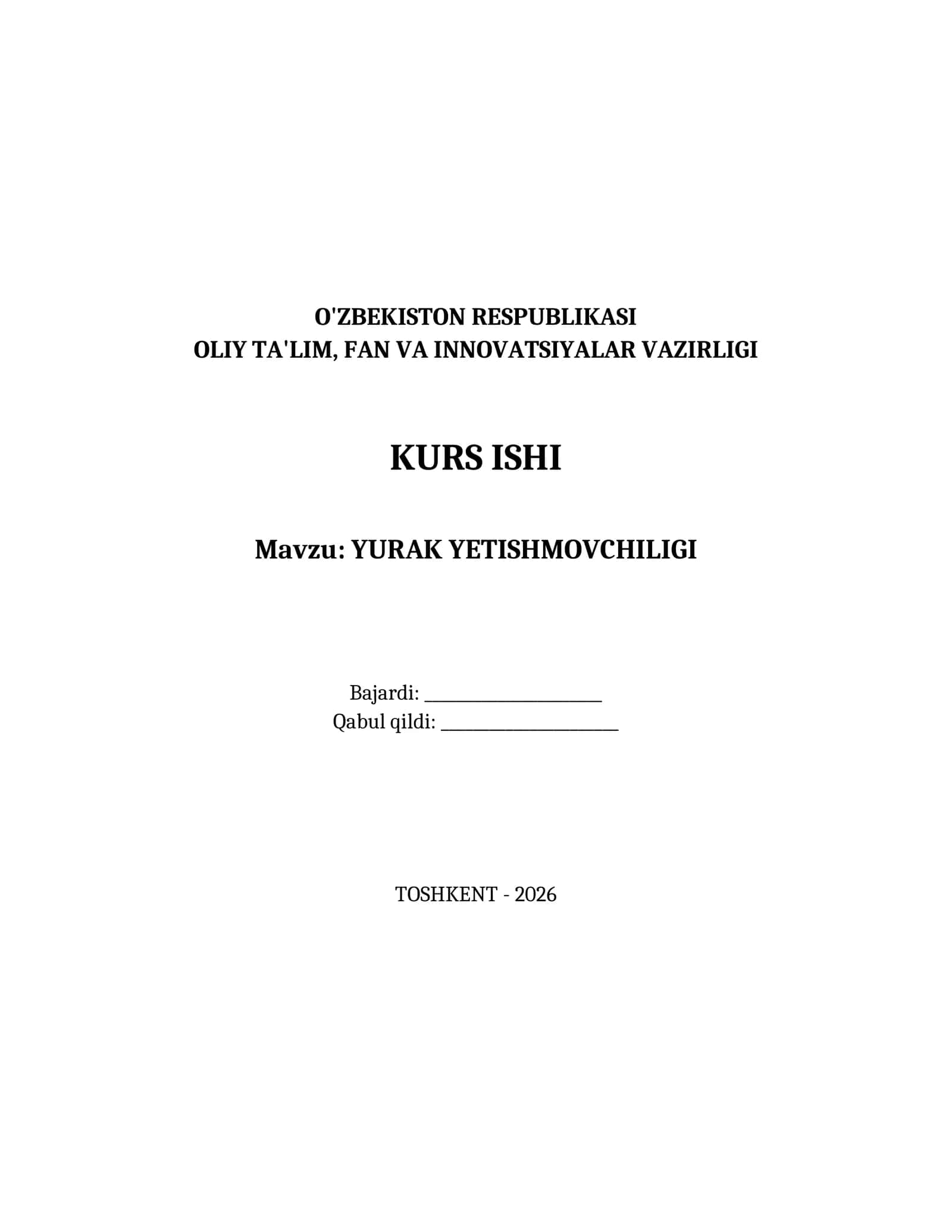 YURAK YETISHMOVCHILIGI 1