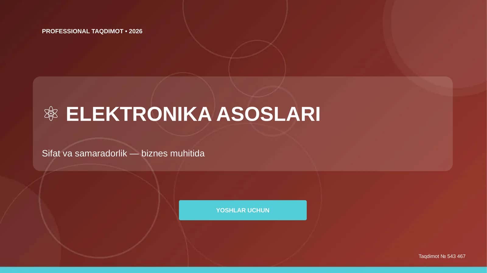 ELEKTRONIKA ASOSLARI 1