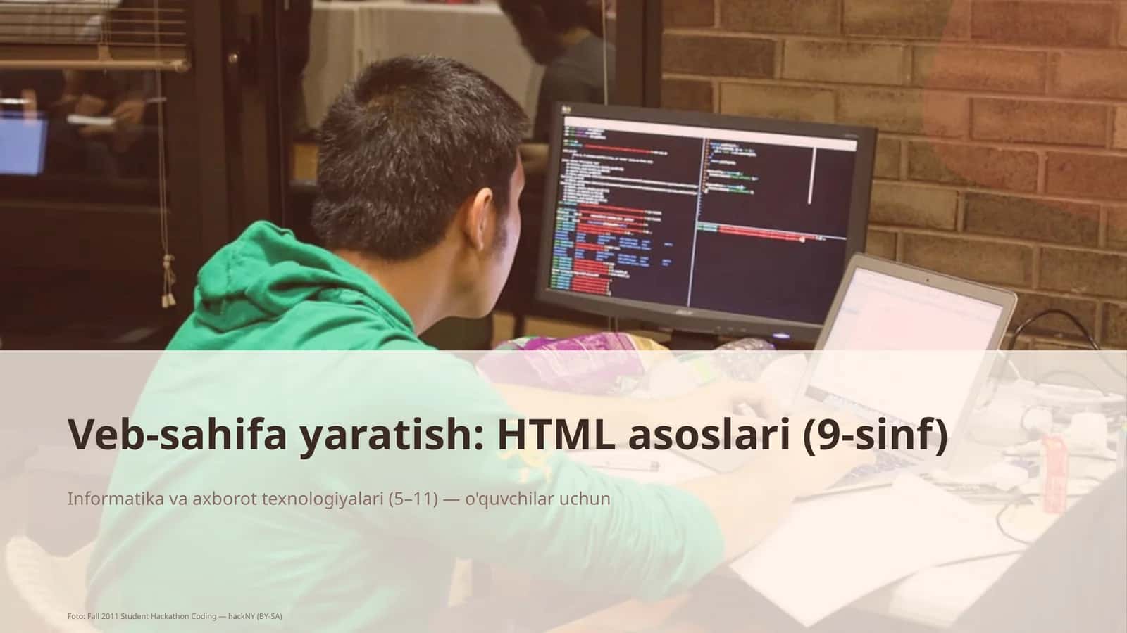 HTML asoslari (9-sinf) 1