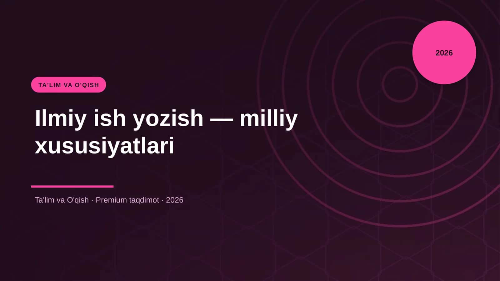 Ilmiy ish yozish — milliy xususiyatlari 1