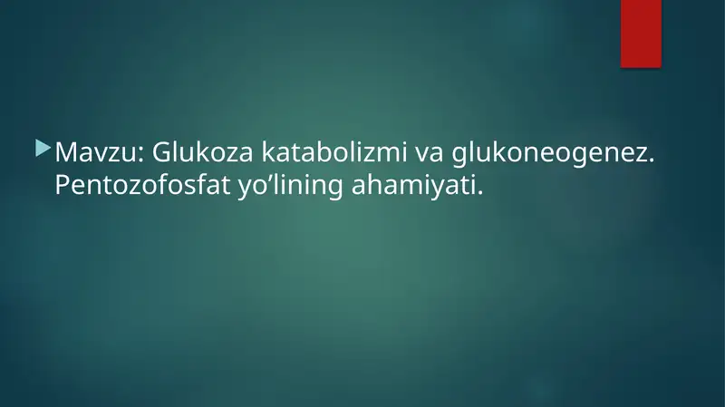 glukoza katabolizmi 1