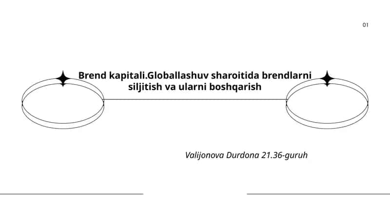 Brend kapitali.Globallashuv sharoitida brendlarni siljitish va ularni boshqarish 1