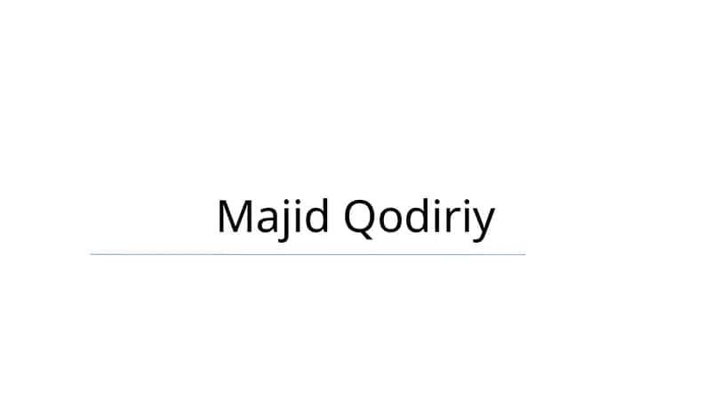 Majid Qodiriy 1