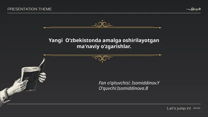 Ma'naviy oʻzgarishlar 1